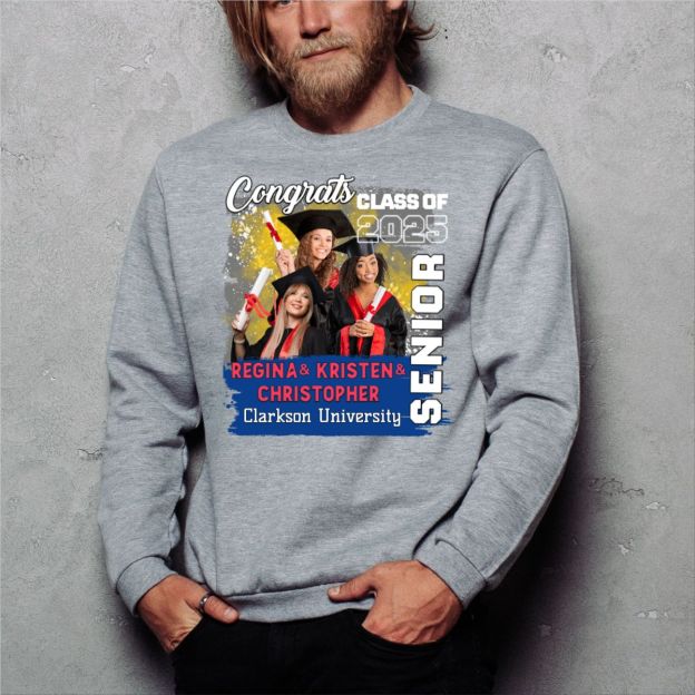 Class of Senior 2025 Sweatshirt Senior Mom Dad Family Top Custom Graduation 2025 Gifts Causal Teacher Sweatshirt