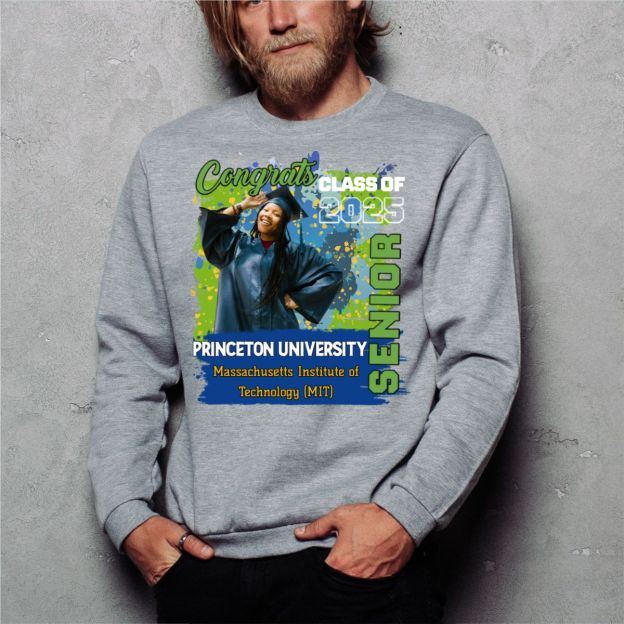 High School College Graduation Sweatshirt Gift for Her Him Custom Class of 2025 Gift for Girls Daughter Son
