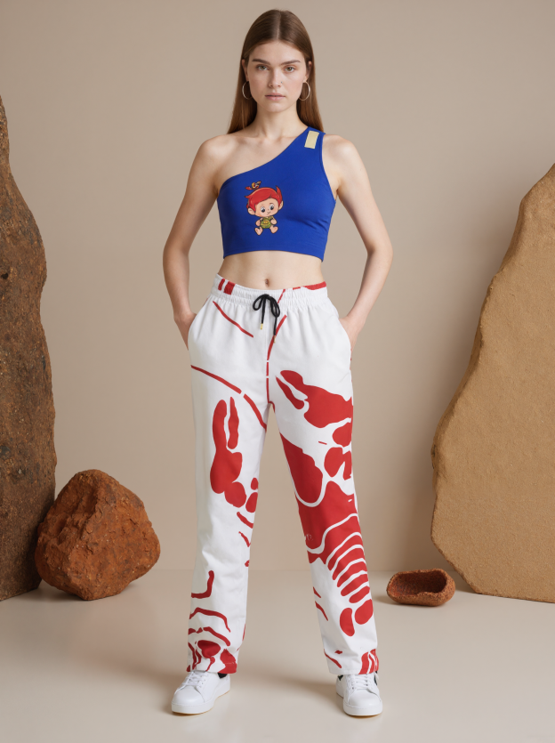 Lobster Bake Or Crawfish Boil Retro Women Drawstring Waist Sweatpants Casual Pockets tapered Joggers Pant