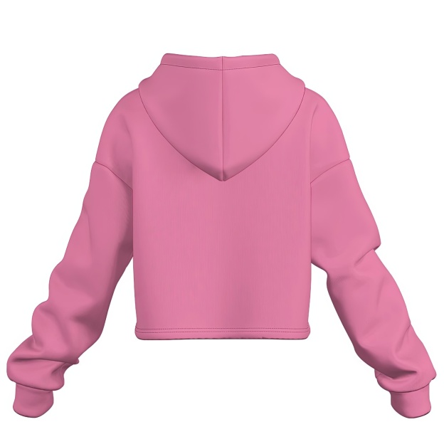 Women Pink Custom My Heart Belongs to Dog Lover Cropped Top Pet Photo Hoodie Personalized Your Name