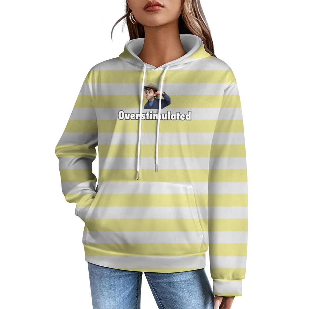 Custom Hold On Partner Im Overstimulated Hoodies Cowboy Frog Unhinged Sweatshirt Cute Animal Weird Stuff Hoodies