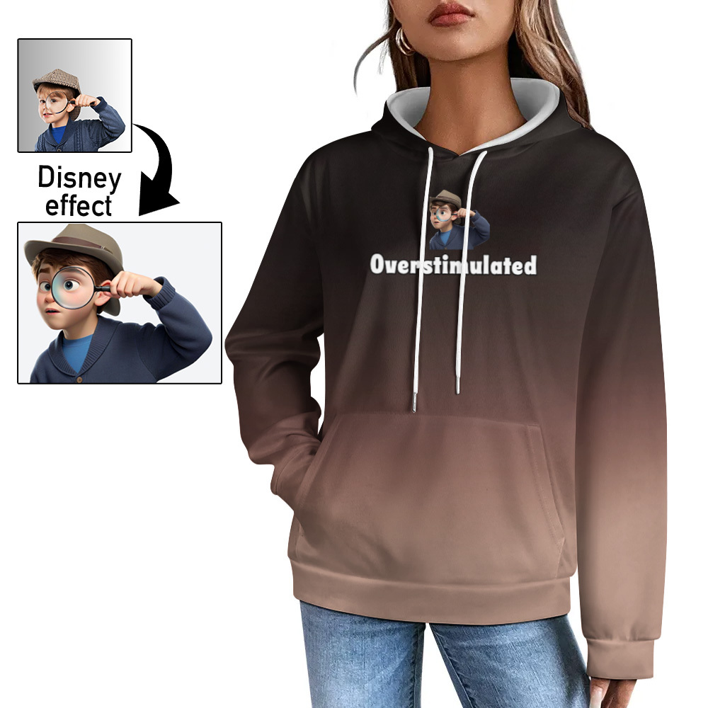 Custom Hold On Partner Im Overstimulated Hoodies Cowboy Frog Unhinged Sweatshirt Cute Animal Weird Stuff Hoodies