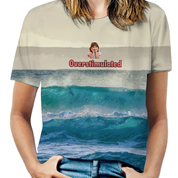 Overstimulated Shirt for Mom Cowboy Frog T-Shirt Unhinged Weirdcore Clothing Gen Z Shirt Weird Stuff Funny TShirt