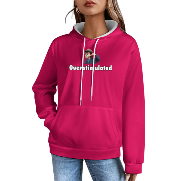 Custom Hold On Partner Im Overstimulated Hoodies Cowboy Frog Unhinged Sweatshirt Cute Animal Weird Stuff Hoodies