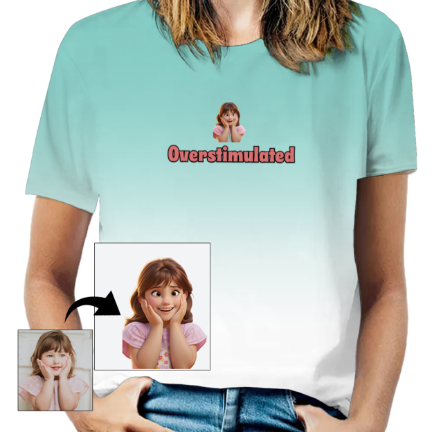 Overstimulated Shirt for Mom Cowboy Frog T-Shirt Unhinged Weirdcore Clothing Gen Z Shirt Weird Stuff Funny TShirt