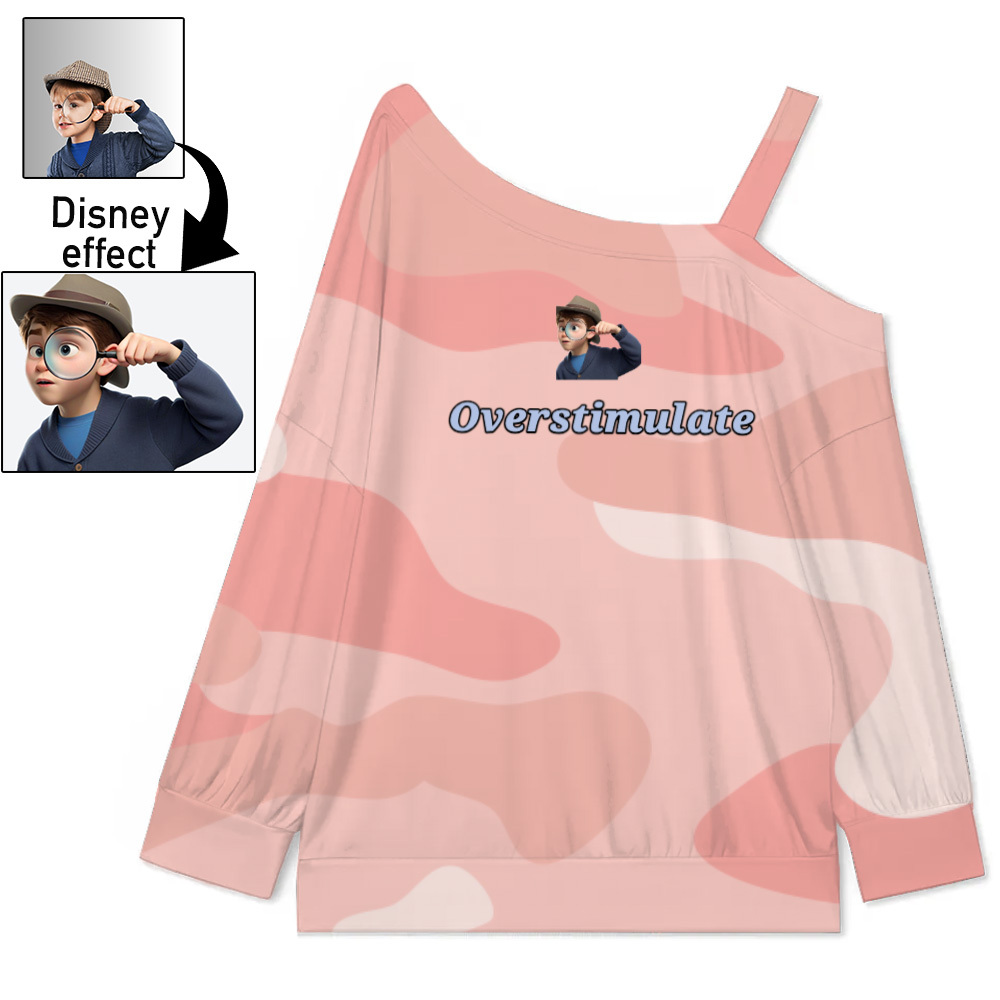 Overstimulated Off Shoulder T-shirt for Mom Cowboy Frog T-Shirt Unhinged Weirdcore Clothing Gen Z Shirt Weird Stuff Funny TShirt