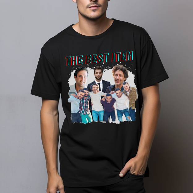 Custom T-Shirt Personalized Design Your Own Text Image Logo Photo 2 Side All Over Print Custom Bootleg Tee