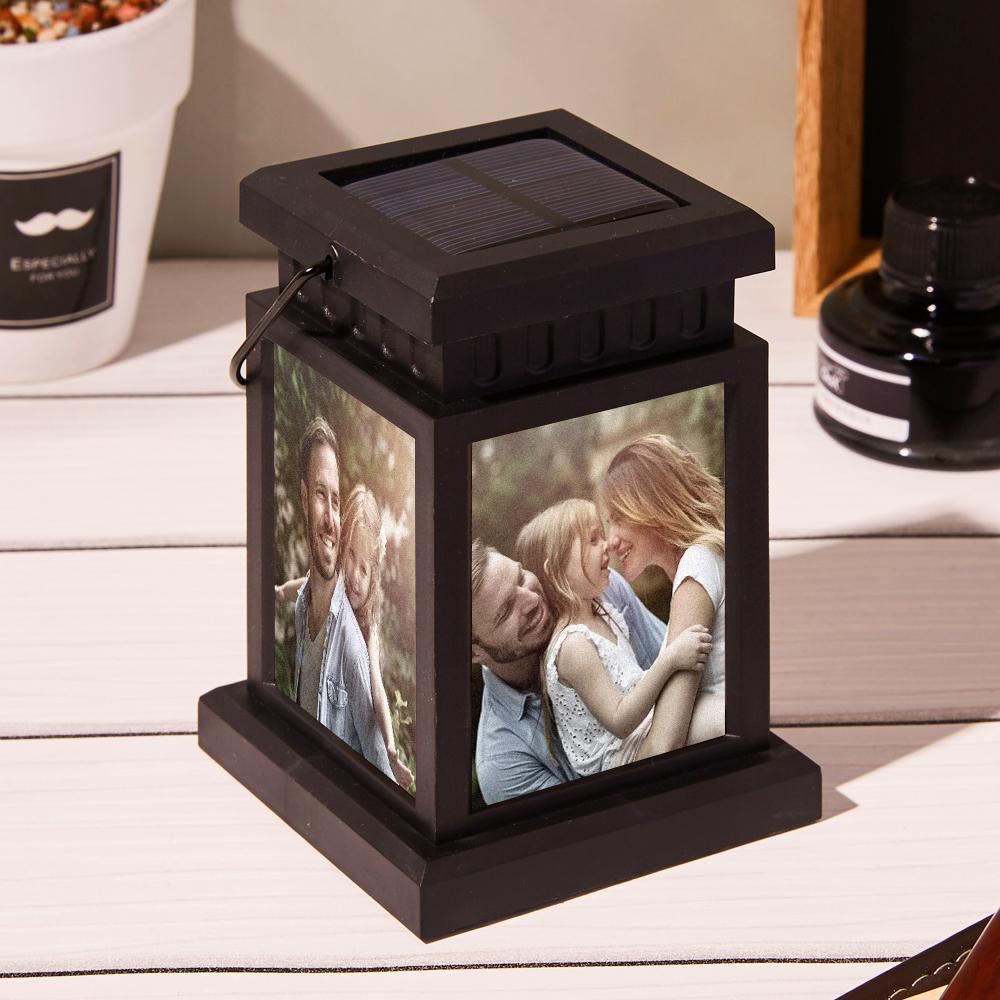 Personalized Photo Lantern Nightlight Lamp Memorial Lamp Solar Garden Light