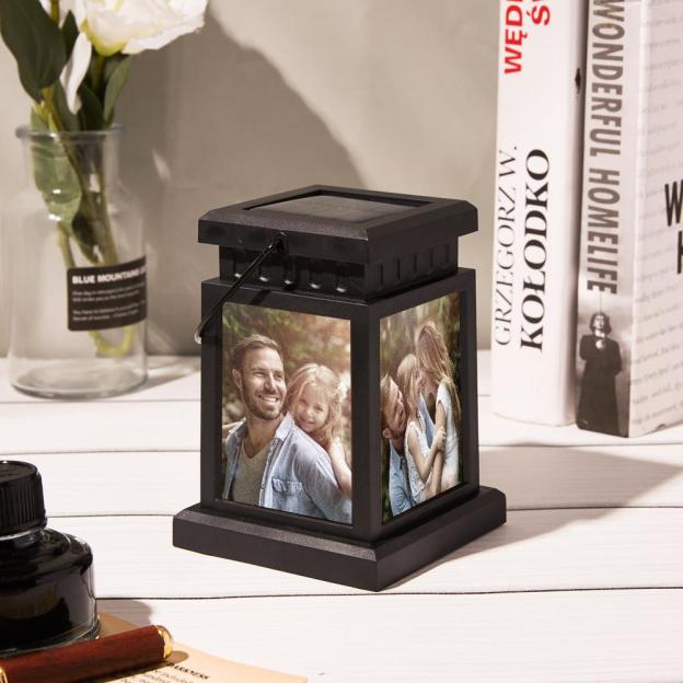 Personalized Photo Lantern Nightlight Lamp Memorial Lamp Solar Garden Light