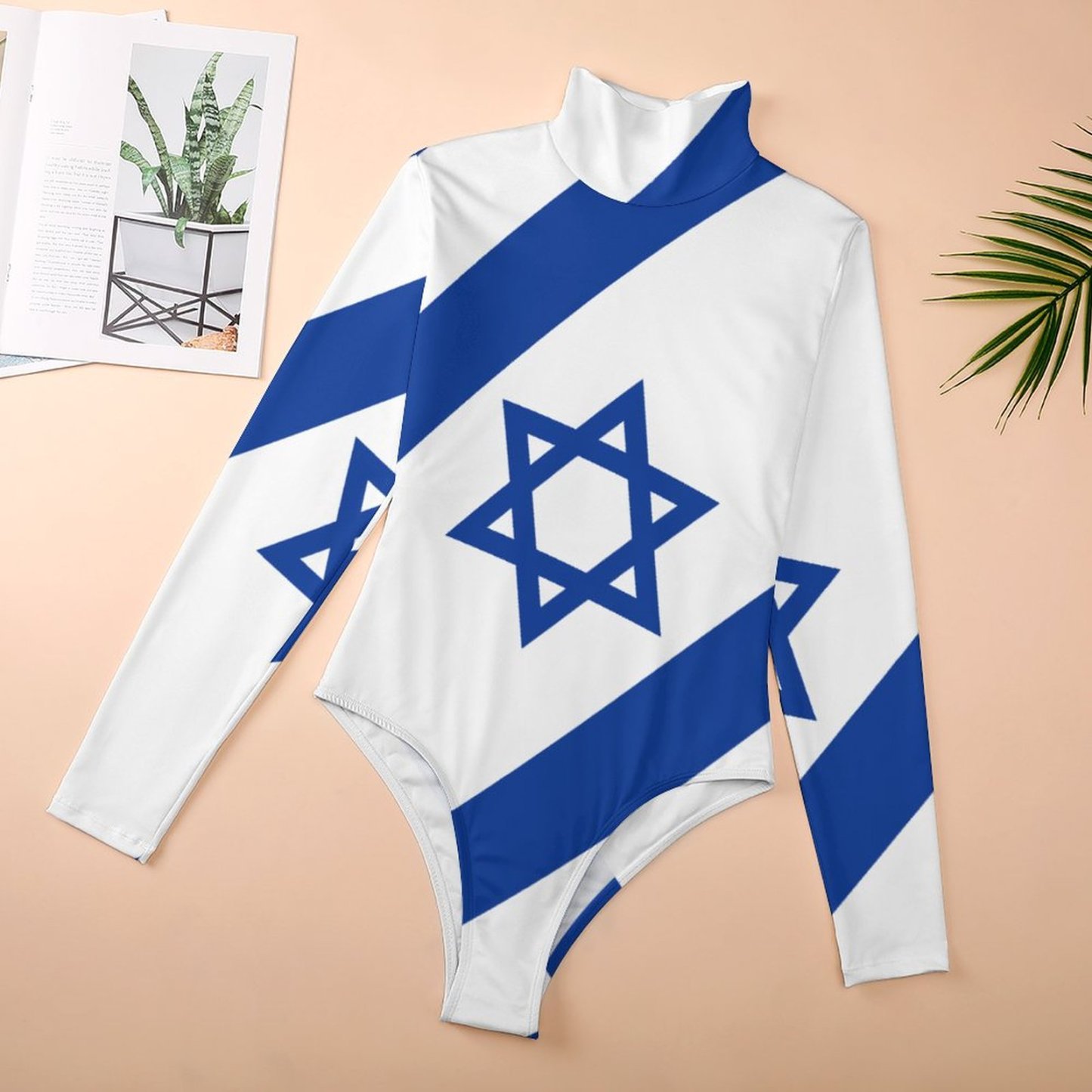 Personalized Israelian Flag Of Israel Bodysuit Rompers Custom Photo Slim Fit Body Suit Jumpsuit