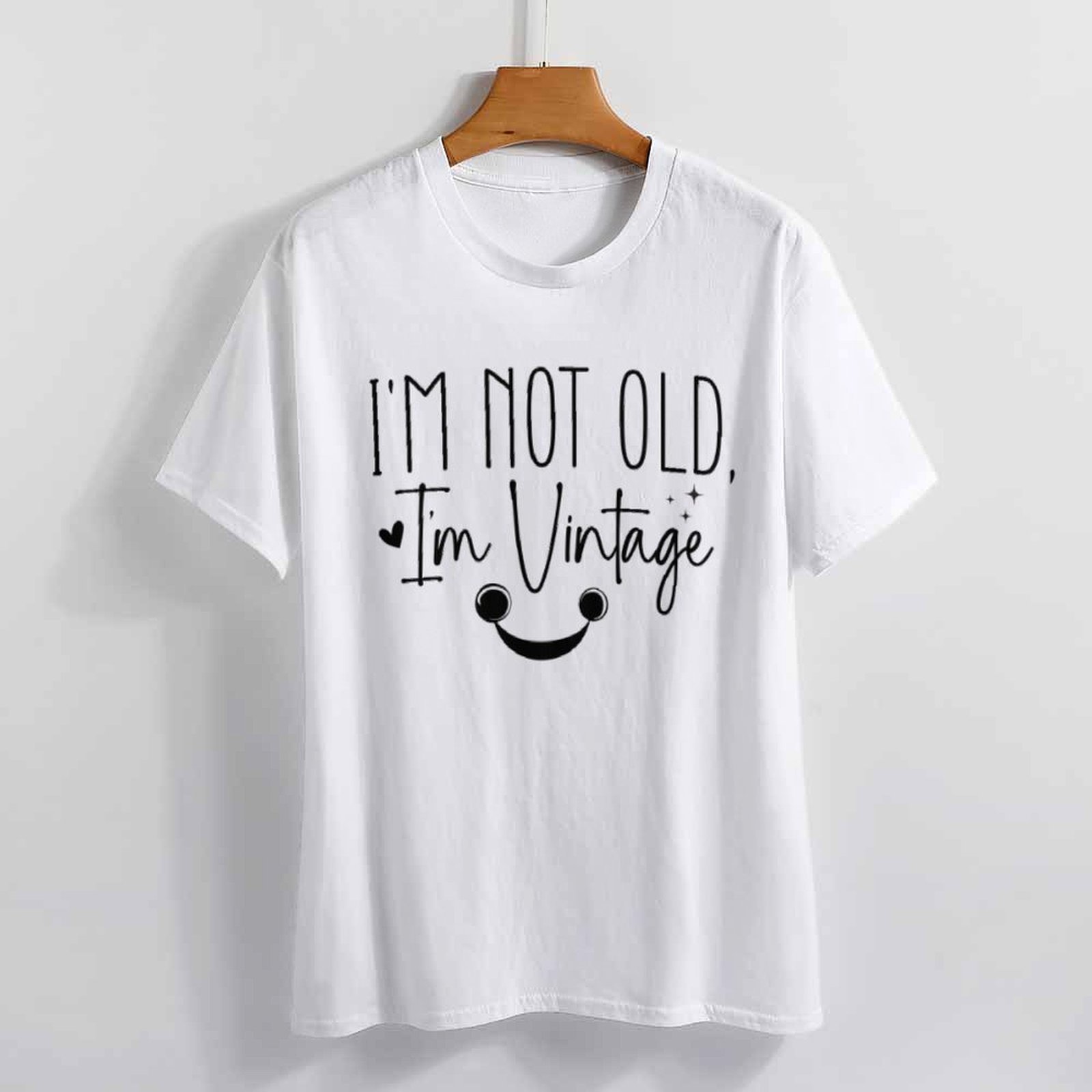 Charlylifestyle Unisex Casual I'm Not Old I'm Vintage T-Shirt-Charlylifestyle
