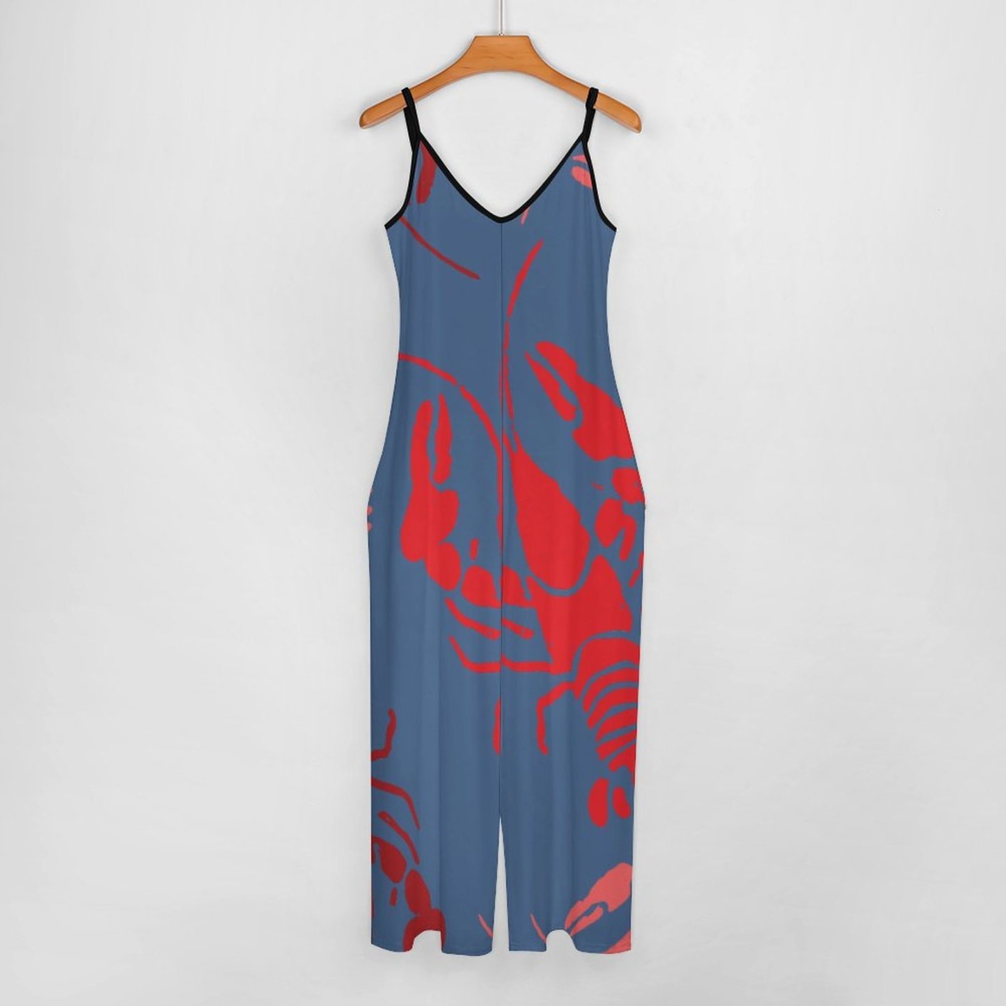 Custom Photo Lobster Bake Crawfish Tube Jumpsuits Personalized Wide Leg Romper