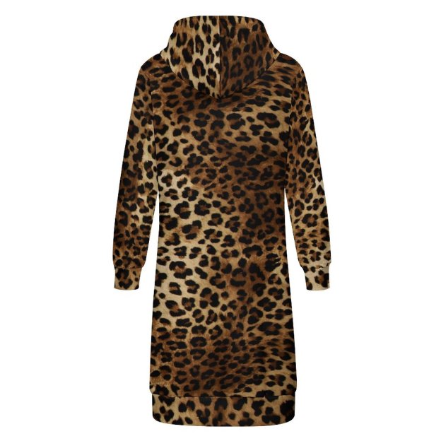 Leopard Spot Animal Print Zip Up Long Hoodie Jacket Coat Women Tunic Sweatshirt Loose Plus Size Open Front Cardigan Outfits