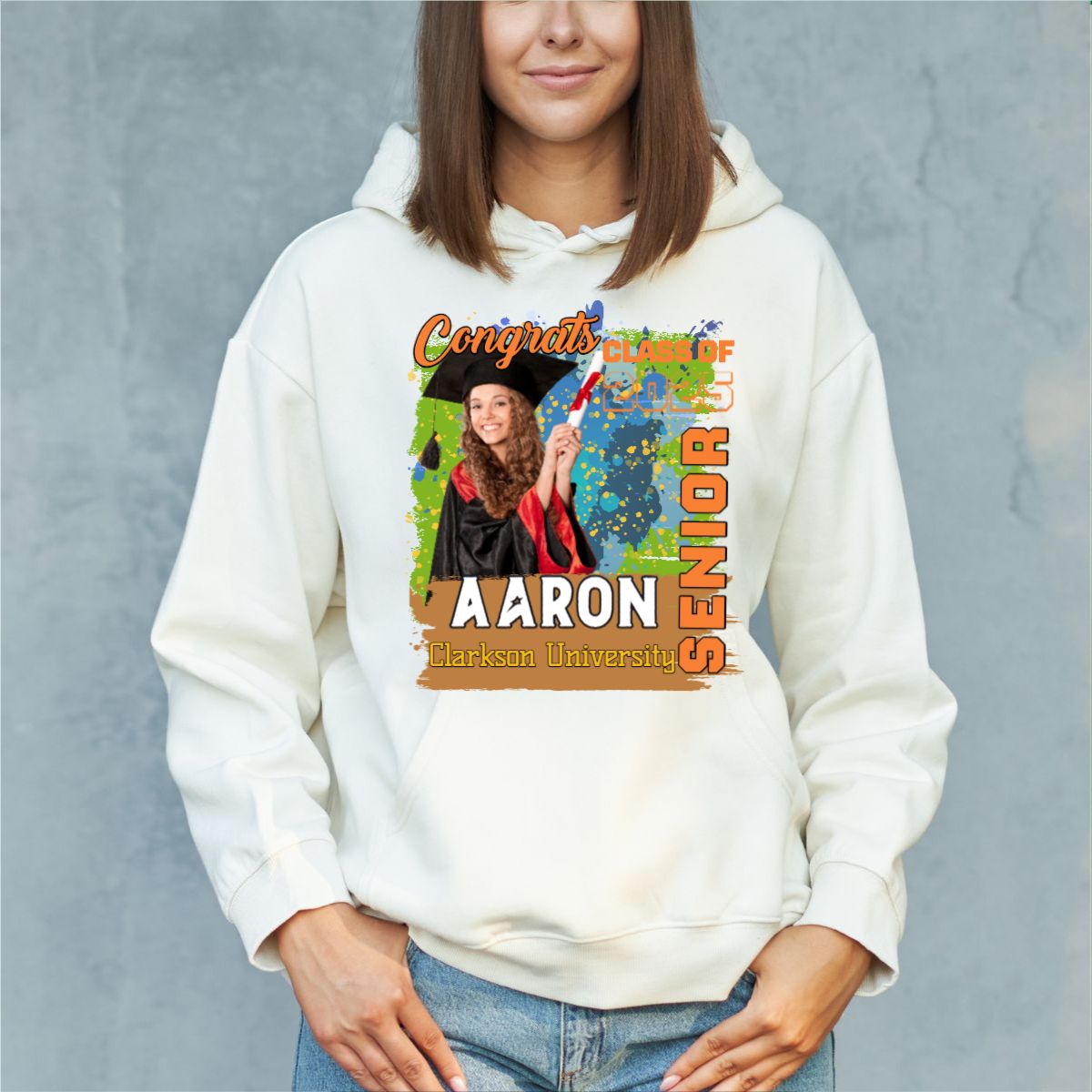 Class of 2025 Hoodie Custom Senior Team Hoodies Personalized Senior Night Sunrise Cheer Gift