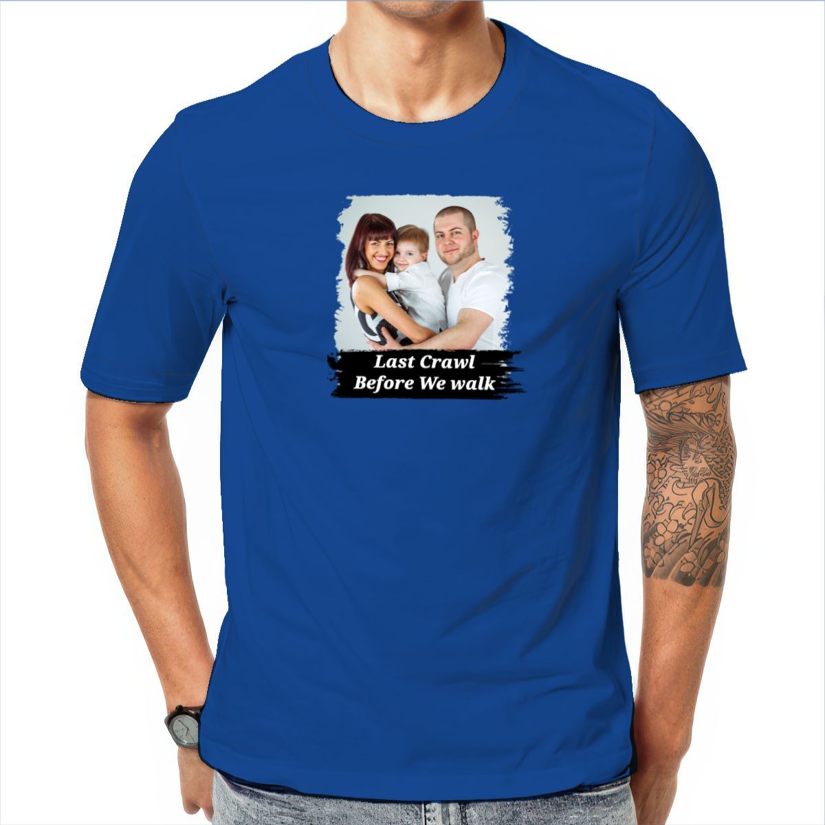 Custom Senior Baby T-Shirt Last Crawl Before We Graduate Graduation 2025 Sorority Grad Personalized All Over Print Tee