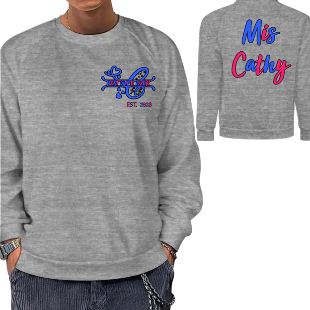 Personalized Best Wife Ever Sweatshirt Custom Couple Sweatshirt Anniversaries Outfit  Matching Valentines Clothing Wedding Gift