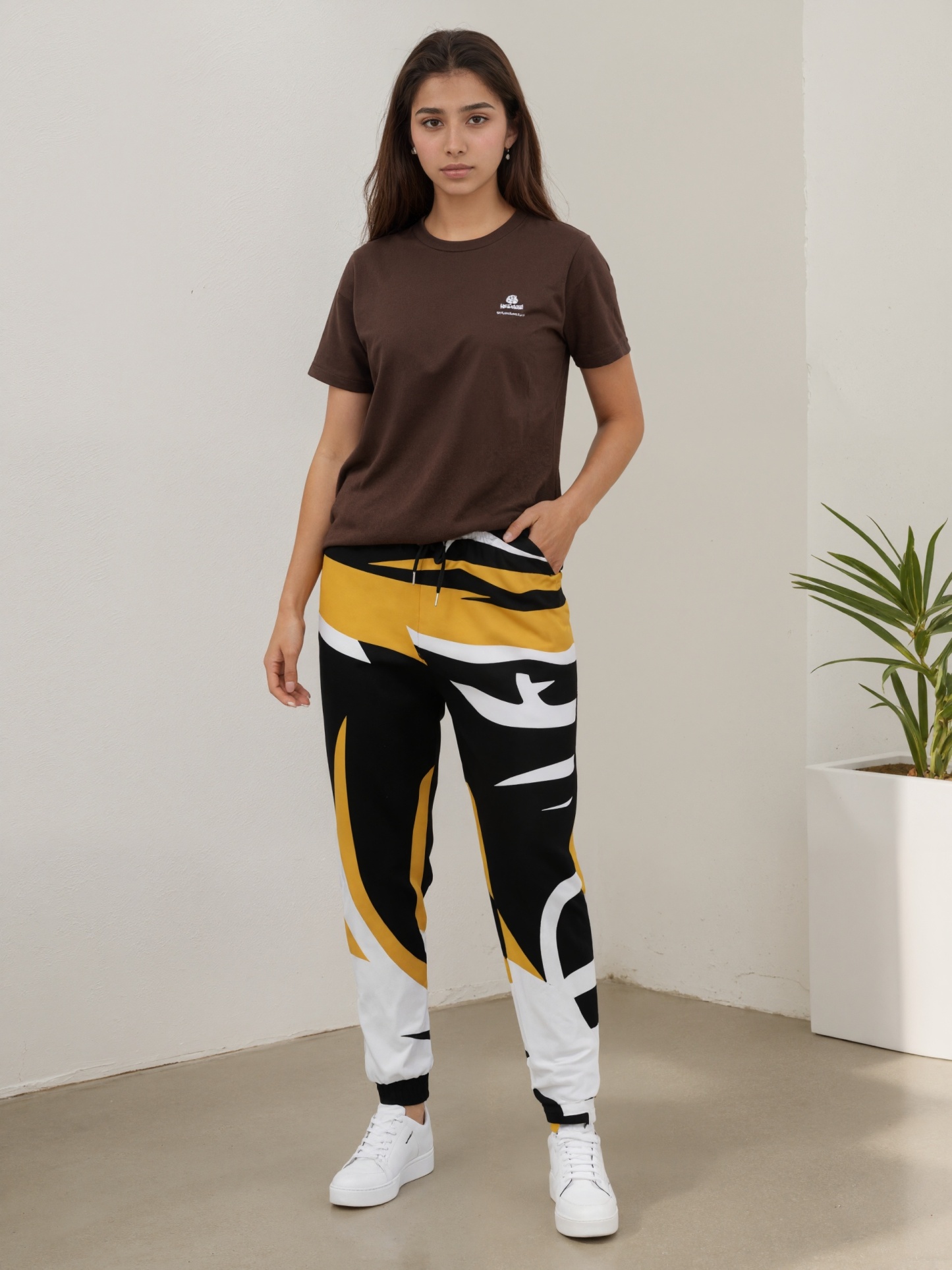 Mizzou Tiger Stripe Women Drawstring Waist Sweatpants Casual Printed Pockets tapered Joggers Pant