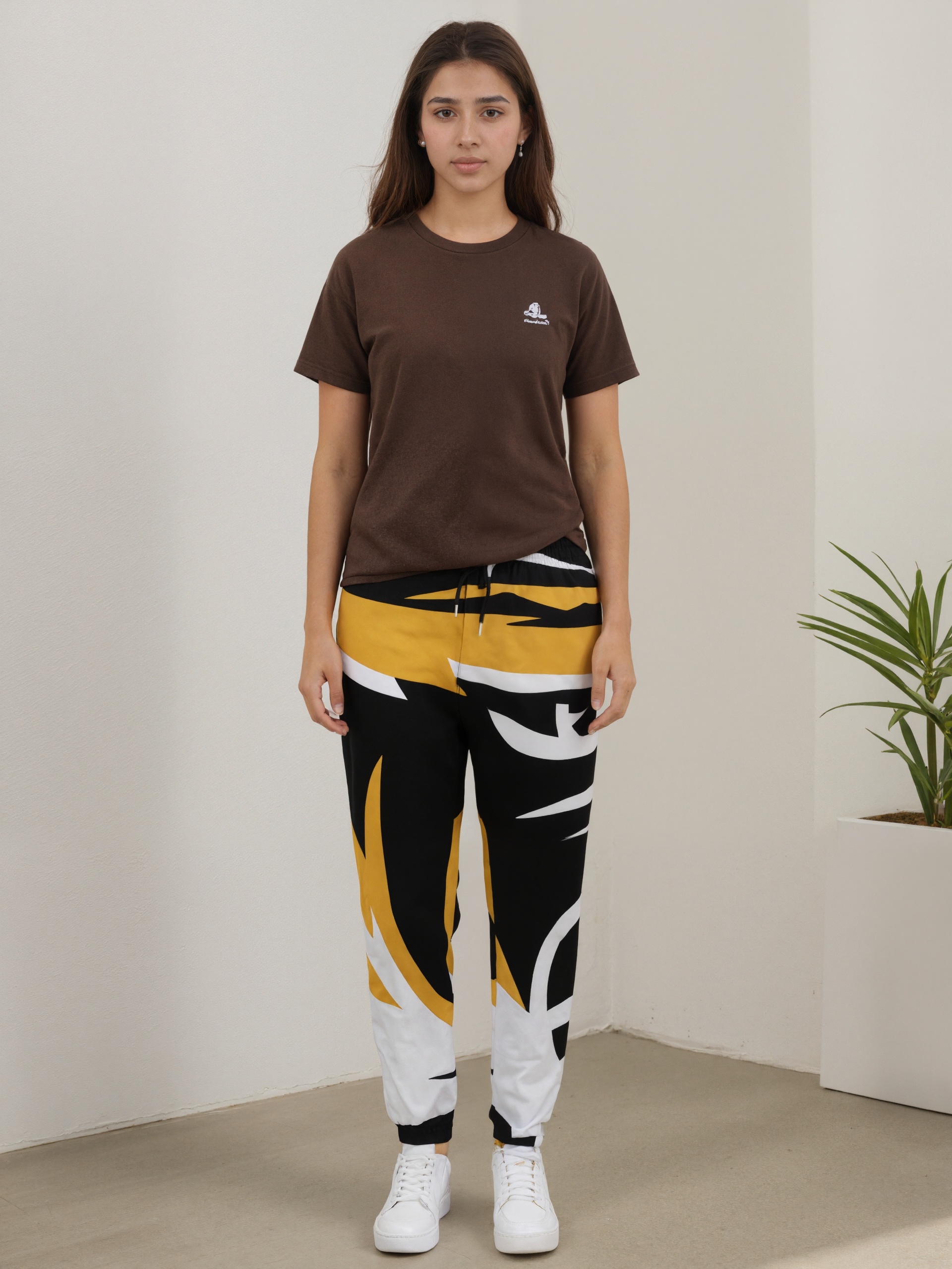 Mizzou Tiger Stripe Women Drawstring Waist Sweatpants Casual Printed Pockets tapered Joggers Pant