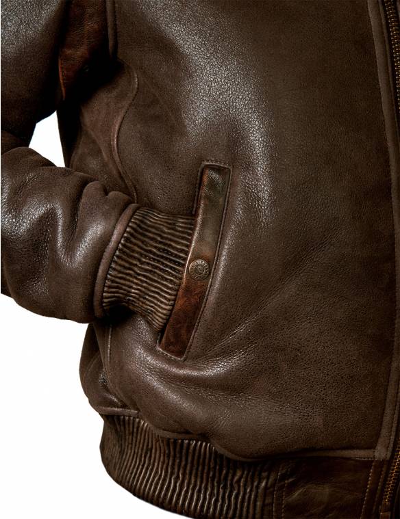 B-15 FAST EAGLE SHEEPSKIN FLIGHT JACKET[FREE SHIPPING TODAY]