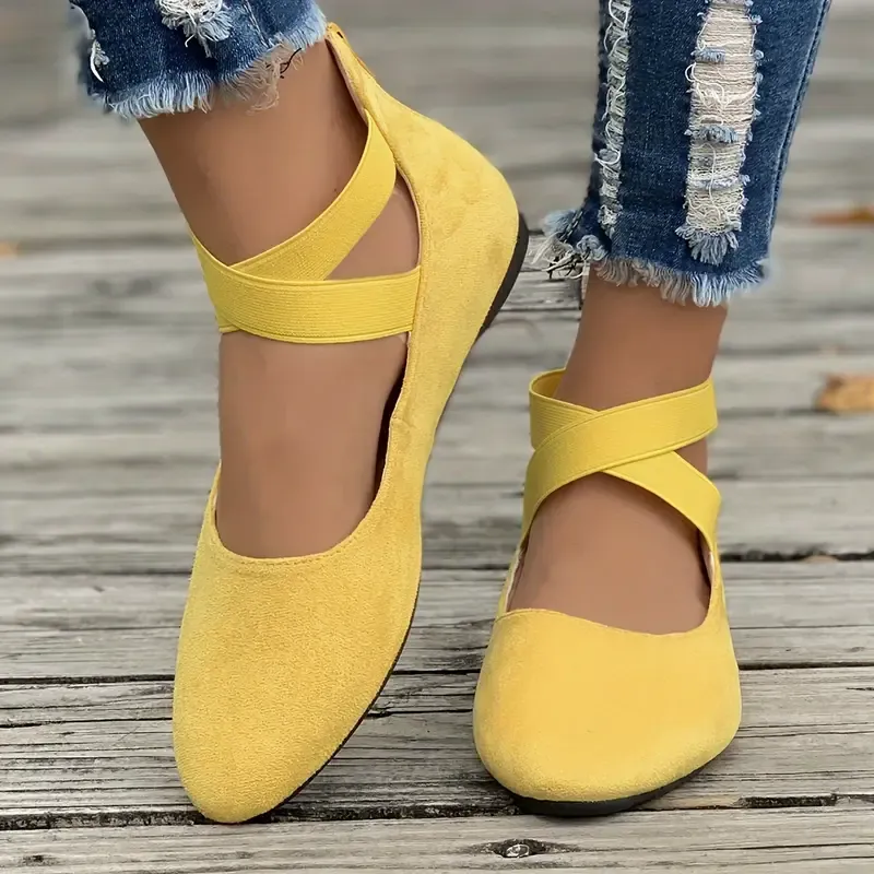 Women's Comfortable Ballet Flat Shoes - Comfortable Slip On Shoes for All Seasons