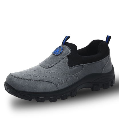 🔥Bestseller - Men Outdoor Waterproof Leather Suede Shoes Casual Walking Hiking Shoes