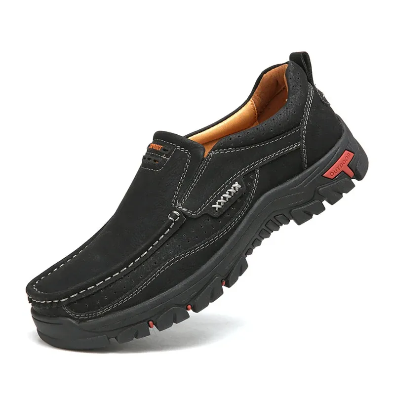 (🔥New Year Clearance sale - 50% OFF) Men's Non-slip Walking Leather Lightweight Breathable Casual Loafers