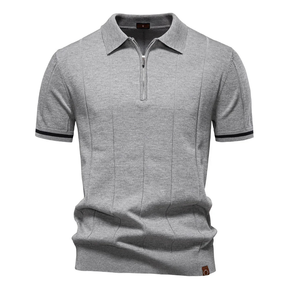 Men's 2025 Summer New Woolen Casual Polo T-Shirt