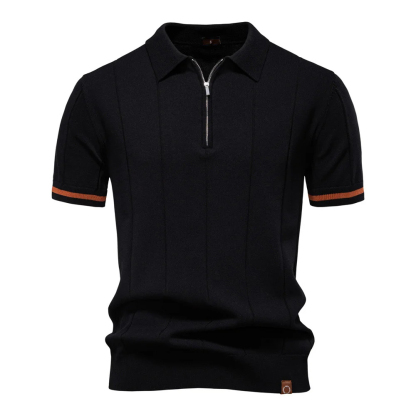 Men's 2025 Summer New Woolen Casual Polo T-Shirt