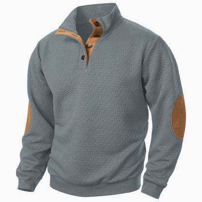 🔥Autumn and Winter Pre-sale🔥Men's Casual Long Sleeve Stand Collar Pullover Sweater