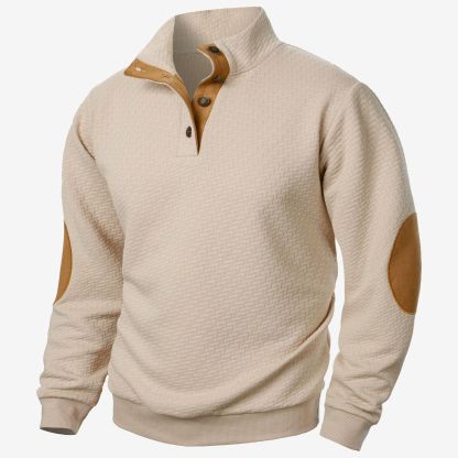 🔥Autumn and Winter Pre-sale🔥Men's Casual Long Sleeve Stand Collar Pullover Sweater