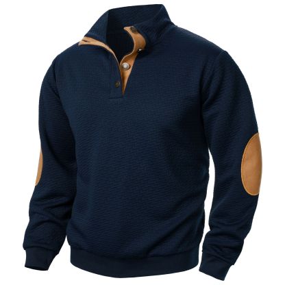 🔥Autumn and Winter Pre-sale🔥Men's Casual Long Sleeve Stand Collar Pullover Sweater