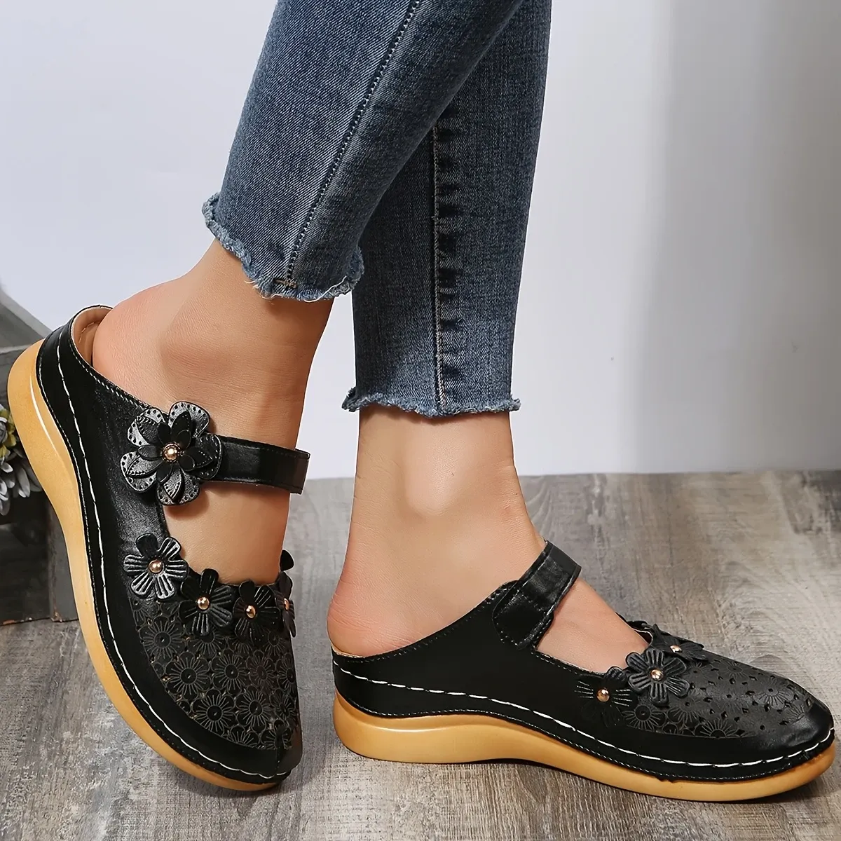 🔥LAST DAY PROMOTION 50% OFF -Women's Casual Wedge Orthopedic Slippers