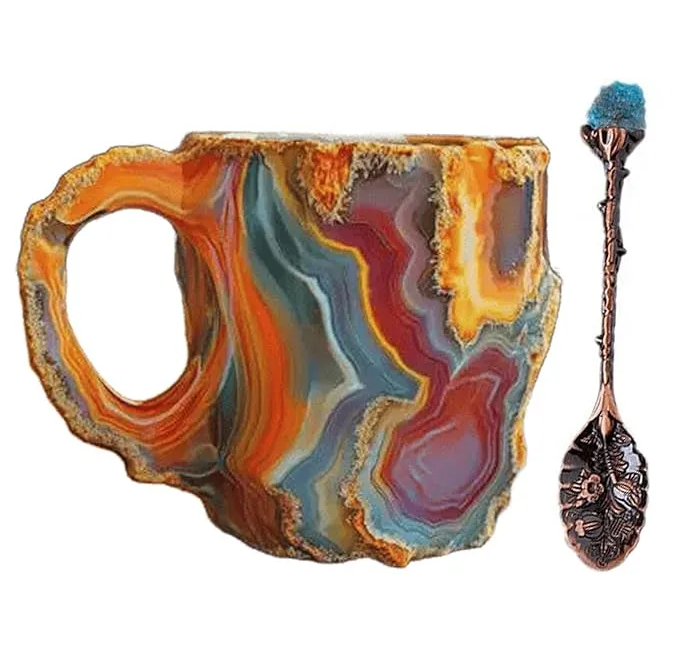 Orange 🎁 Last day 49% OFF -2024 New Mineral Crystal Coffee Mugs