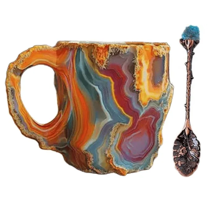 Orange 🎁 Last day 49% OFF -2024 New Mineral Crystal Coffee Mugs