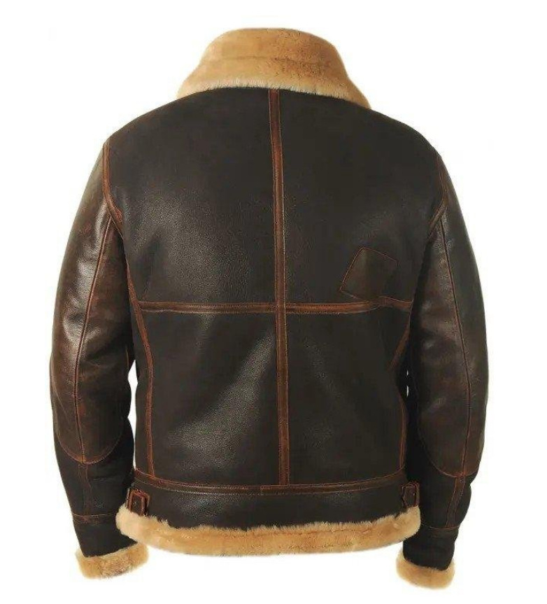 Fur One Lapel Standing Lapel Casual Warm Flight Jacket