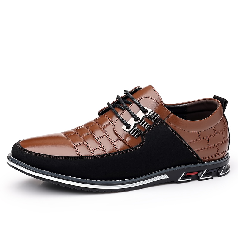 🎉Last Day 70% Off🔥Men's Plaid Derby Shoes, Wear-resistant Non-Slip Dress Shoes