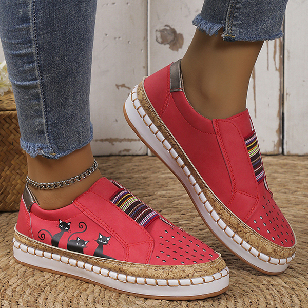 🔥LAST DAY 70% OFF - Women Comfortable Hollow Lightweight Low Top Slip On