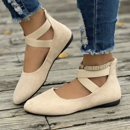 Women's Comfortable Ballet Flat Shoes - Comfortable Slip On Shoes for All Seasons