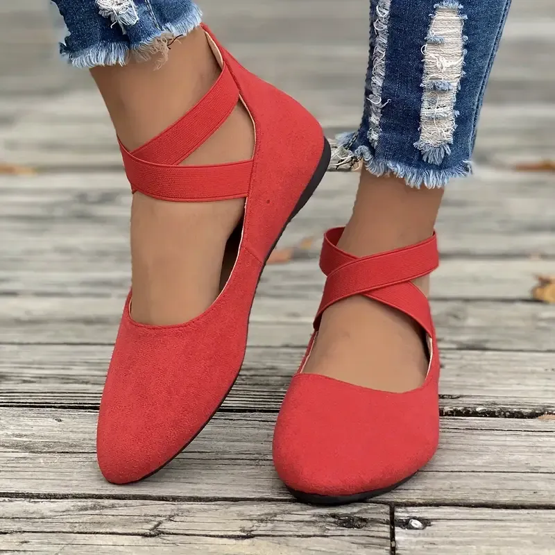 Women's Comfortable Ballet Flat Shoes - Comfortable Slip On Shoes for All Seasons