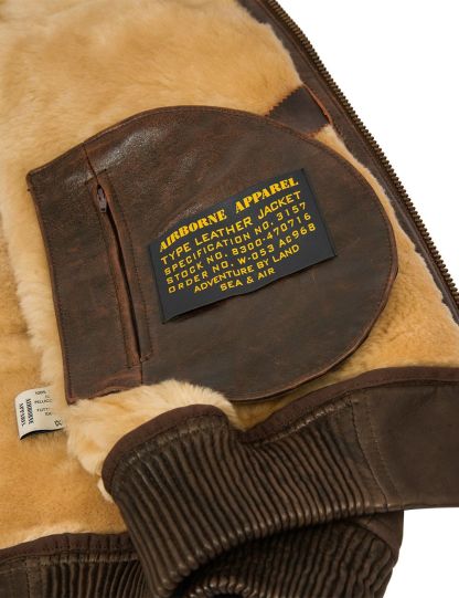 B-15 FAST EAGLE SHEEPSKIN FLIGHT JACKET[FREE SHIPPING TODAY]