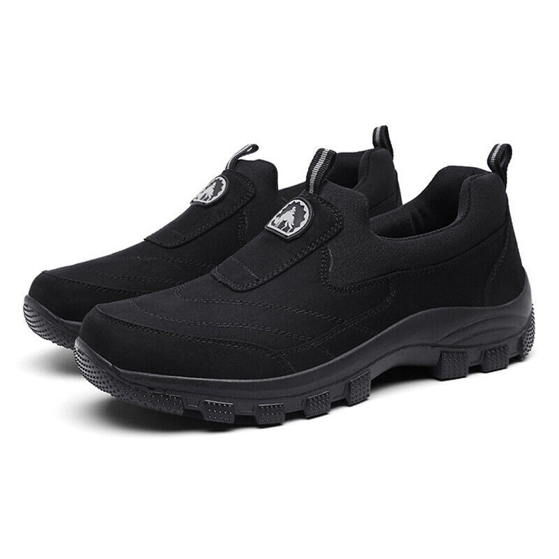 🔥Bestseller - Men Outdoor Waterproof Leather Suede Shoes Casual Walking Hiking Shoes