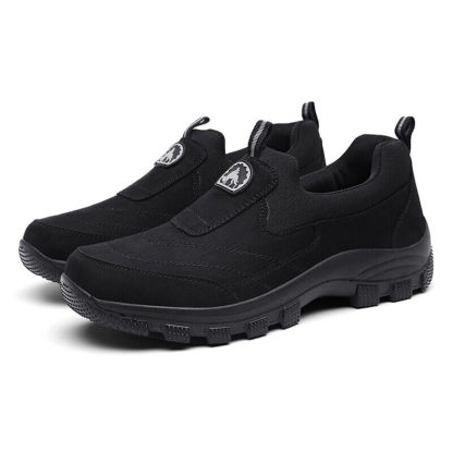 🔥Bestseller - Men Outdoor Waterproof Leather Suede Shoes Casual Walking Hiking Shoes