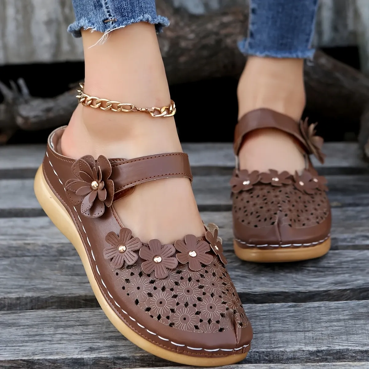 🔥LAST DAY PROMOTION 50% OFF -Women's Casual Wedge Orthopedic Slippers