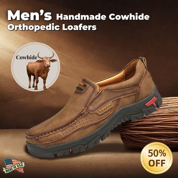 (Christmas Clearance sale - 50% OFF) Men's Non-slip Walking Leather Lightweight Breathable Casual Loafers