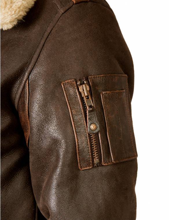 B-15 FAST EAGLE SHEEPSKIN FLIGHT JACKET[FREE SHIPPING TODAY]