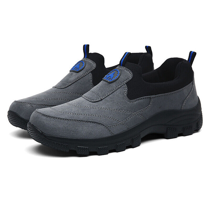 🔥Bestseller - Men Outdoor Waterproof Leather Suede Shoes Casual Walking Hiking Shoes