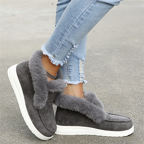 LAST DAY 75% OFF-Women Winter Warm Plush Fur Snow Ankle Boots