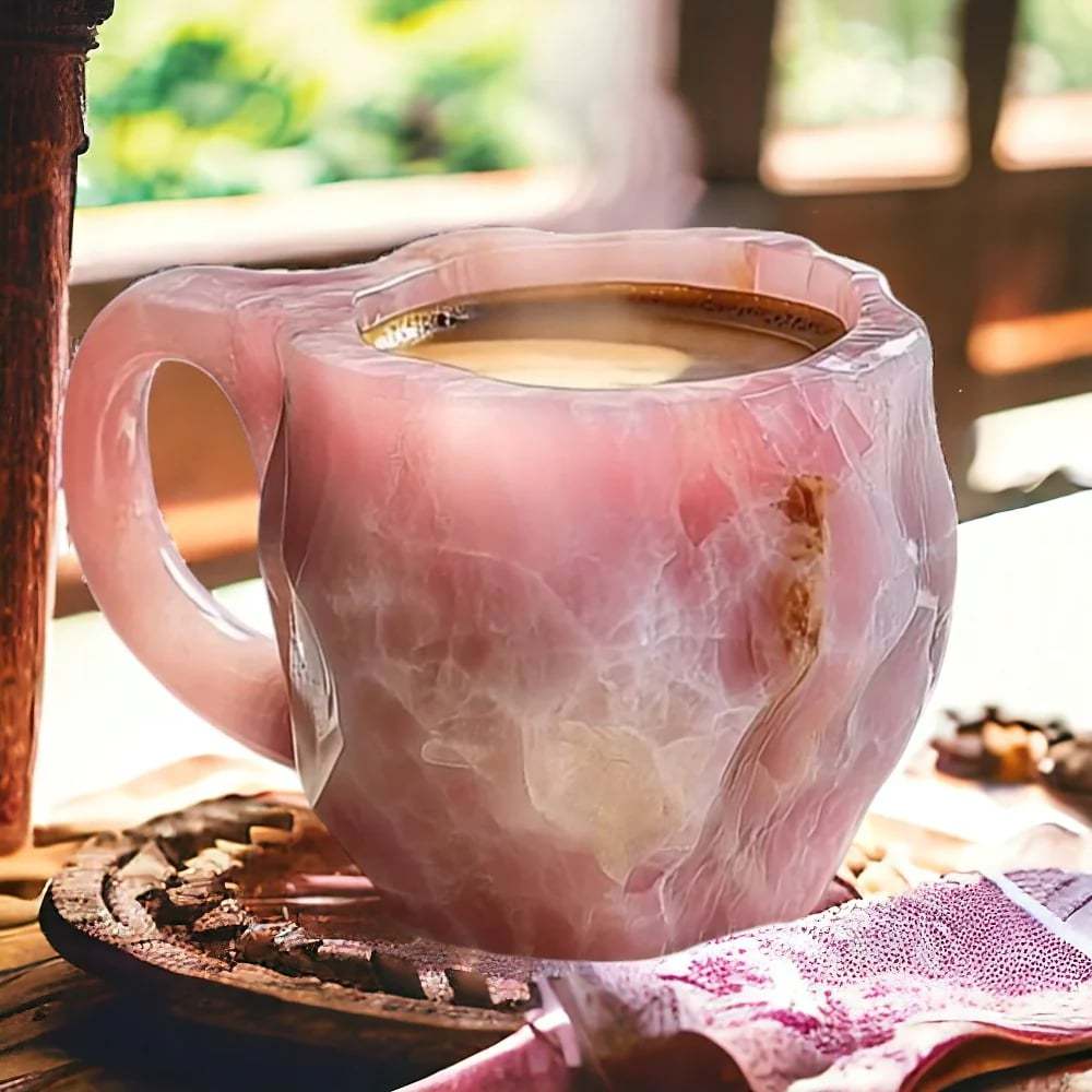 Pink 🎁 Last day 49% OFF -2024 New Mineral Crystal Coffee Mugs