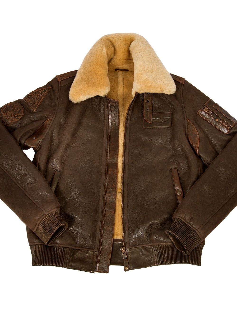 B-15 FAST EAGLE SHEEPSKIN FLIGHT JACKET[FREE SHIPPING TODAY]