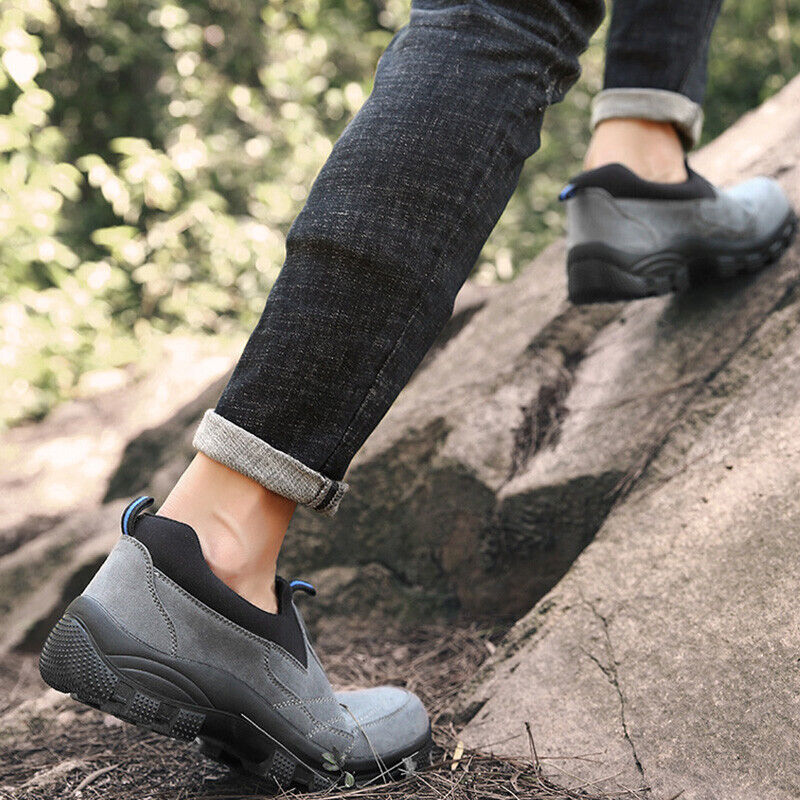 🔥Bestseller - Men Outdoor Waterproof Leather Suede Shoes Casual Walking Hiking Shoes